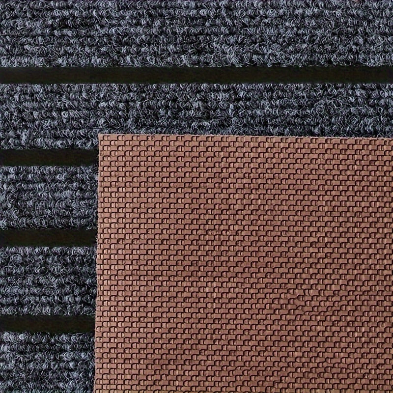 1pc Alfombrilla Antideslizante para Cocina con Base de Goma - Fácil de Limpiar, Tapete de PVC Duradero para Entrada, Dormitorio y Oficina - Diseño Rectangular Rayado, Alta Calidad & Ideal para Cocinas Modernas, Cubierta Decorativa para Suelo