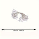 1 juego de luces decorativas de 1.5 m/2 m con clips para fotos, luces de hadas a pilas, luz cálida para dormitorio, pared, patio, fiestas de Halloween, Navidad, bodas y Ramadán