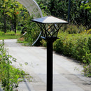 Lámparas solares para jardín de 1.7 m, negras, con paneles de vidrio transparente, plástico duradero y batería de níquel, ideales para césped, caminos y decoración de festivales, iluminación exterior | Luz exterior moderna | Plástico resistente