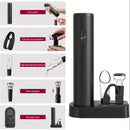 Juego de Abrebotellas Eléctrico Black Swan 5 en 1, Caja de Regalo para Accesorios de Vino, Juego Automático de Abrebotellas para el Hogar con Espiral y Vertedor al Vacío para Frescura