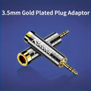 Adaptador de 3,5 mm a 6,5 mm de Riksoin, enchufe chapado en oro, reducción de ruido, accesorio musical universal para guitarra, piano digital, micrófono, altavoces, amplificador, aleación, gris, sin alimentación.