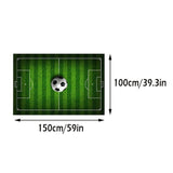 Alfombra de césped con diseño 3D de campo de fútbol, 1 pieza, suave y cómoda, antideslizante y duradera, para dormitorio, sala, pasillo, entrada, baño, decoración del hogar y jardín, accesorios de primavera