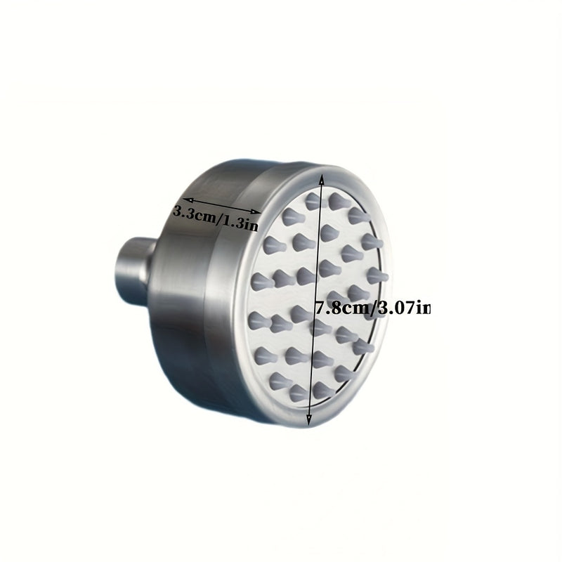 Cabezal de ducha de acero inoxidable 304 con acabado cepillado, ahorrador de agua con efecto lluvia, pequeño chorro superior, desmontable y lavable, estilo clásico para baño moderno, cabezal de ducha ahorrador de agua | Cabezal de ducha moderno | Cabezal