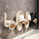 1 gancho para pantuflas con diseño divertido, organizador de zapatillas para baño, soporte de drenaje, esencial para baños y dormitorios