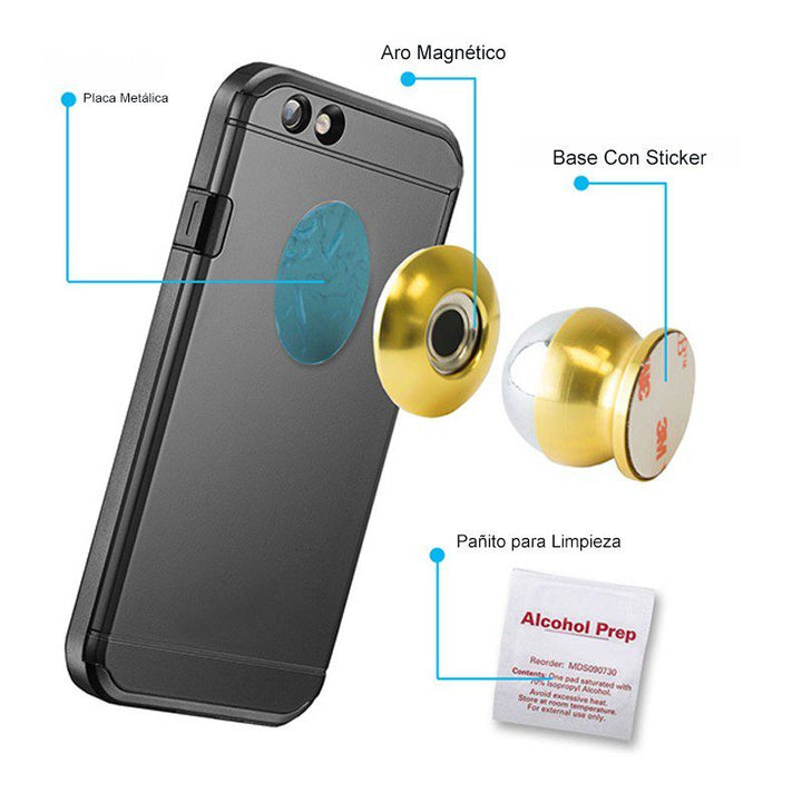Soporte Celular Magnético Para Carro / Tablet / GPS / iPhone / Samsung Otros!