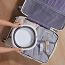 Baño de Pies Portátil y Plegable - Cubeta Hipoalergénica, Sin Necesidad de Electricidad, Ligera y Fácil de Almacenar para Hogar, Viajes, Camping, Pedicura y Cuidado de Uñas, Bañera Compacta, Material Fácil de Limpiar, Esencial para Viajes