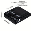 4 Piezas de Luces LED Proyectoras para Logo de Puerta, Luces de Bienvenida Interior para Autos, SUVs y Furgonetas, Duraderas, Accesorio LED Multiusos con Pegatinas Fluorescentes de Advertencia