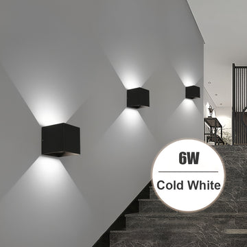 Luz de pared LED AC85-265V luz de pared 6W iluminación para pasillo y garaje decorativa