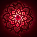 1 pieza de Luz Nocturna Mandala Intrincada - LED Iluminado, Diseño de Loto de Madera Multicapa - Ambiente Sereno para Yoga, Salas de Estar y Dormitorios.