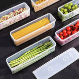 3 contenedores de plástico apilables con tapa, reutilizables, ideales para cebollas, apio, hierbas, ajo, pasta y huevos, cajas organizadoras esenciales para la cocina, rectangulares, seguras para el refrigerador, solo lavado a mano