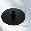 Cabezal de ducha a alta presión - TopSpray, rociador grande con función de lluvia, diseño circular de plástico duradero para montar en la pared y distribución uniforme del agua, accesorio clásico para baño, estilo contemporáneo