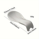 Juego de descanso de cuchara de silicona para utensilios de cocina, soporte de cuchara resistente al calor para la encimera, almohadilla para espátula y cucharón, antideslizante, organizador duradero de herramientas de cocina, 1 paquete