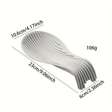 Juego de descanso de cuchara de silicona para utensilios de cocina, soporte de cuchara resistente al calor para la encimera, almohadilla para espátula y cucharón, antideslizante, organizador duradero de herramientas de cocina, 1 paquete