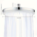 1pc Cabezal de Ducha de Alta Presión con 6 Modos y Potentes Chorros Masajeadores, Diseño Circular de Plástico Duradero y Acabado Pintado, Flujo de Agua Fuerte, Montaje en Pared, Renovación para Baño, Estilo Moderno