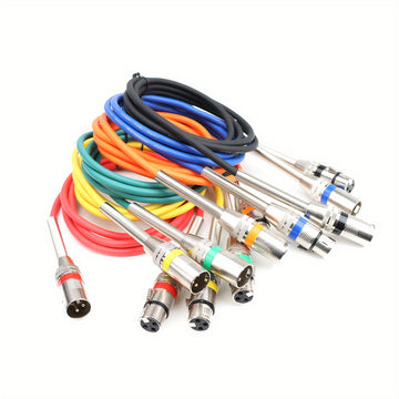 Cable de Micrófono XLR I-ZCLive de 3.05 metros - Aleación de Zinc Duradera con Cierres a Presión, Con Resorte para Conexión Segura, Ideal para Micrófonos, Preamplificadores y Sistemas de Altavoces