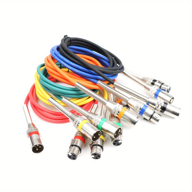 Cable de Micrófono XLR I-ZCLive de 3.05 metros - Aleación de Zinc Duradera con Cierres a Presión, Con Resorte para Conexión Segura, Ideal para Micrófonos, Preamplificadores y Sistemas de Altavoces