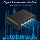 Conmutador Ethernet Gigabit 5 en 1, compatible con redes 10/100/1000m, portátil y fácil de instalar, alimentado por USB con 4 puertos de expansión, extensor de red uno a cuatro