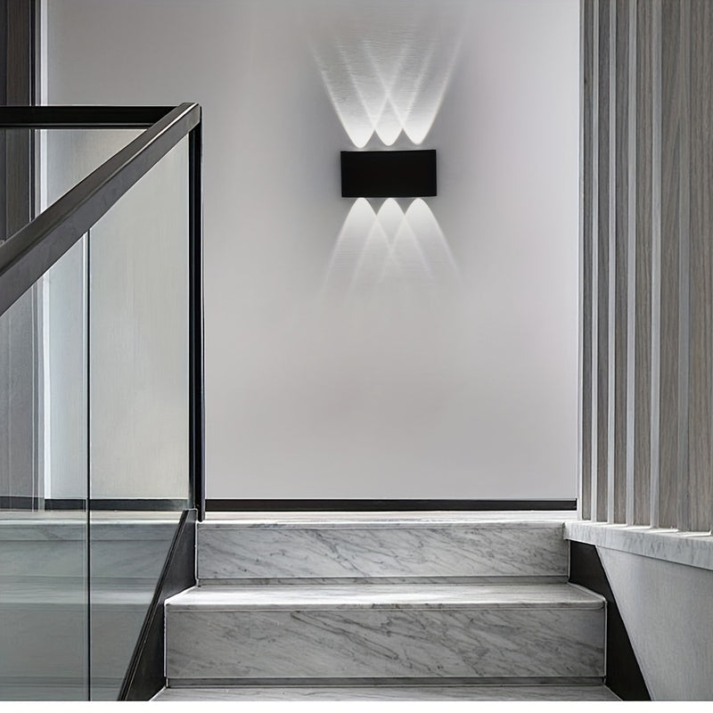 Lámpara de pared LED con luz hacia arriba y abajo, iluminación interior AC85-265V, 1 unidad