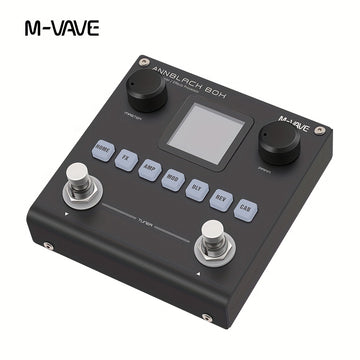 Procesador de efectos múltiples para guitarra/bajo profesional M-VAVE - Modelado neural ANN, 60+ efectos, 20 simulaciones de amplificador y IR CAB, batería de 10 horas, grabación OTG - Modelador de amplificador digital portátil con función congelar, TAP