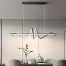 Lámpara de techo LED espiral moderna - Soporte de metal ajustable y extraíble con pantalla de acrílico, montaje semienterrado para dormitorio, sala de estar, pasillo - Conectado eléctricamente, 85V-265V, ideal para regalos de Navidad, oficina de vacacion