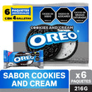 GALLETA OREO  216G COOKIES & CREAM