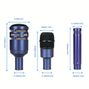 Kit de micrófono de tambor con cable de metal completo - Juego de micrófono de condensador de bajo de bombo para usar con batería, voz, otros instrumentos, completo con inserciones de clip de rosca, soportes de micrófono