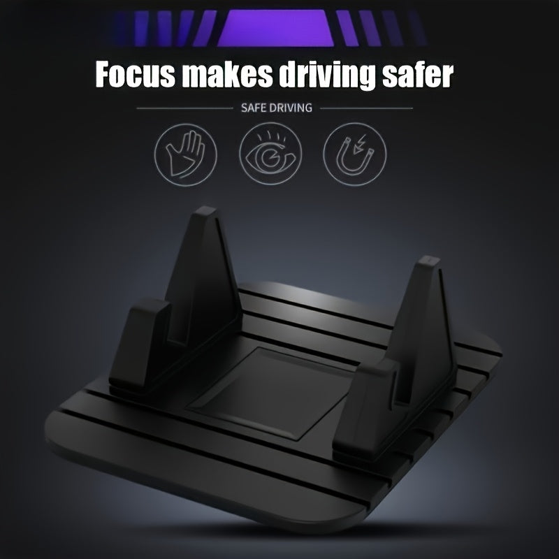 Soporte Antideslizante Universal para Teléfono de Coche, Base de Montaje para Móvil en Vehículo - 1 pieza