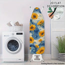Fundas Lavables para Tabla de Planchar con Estampado Floral Azul - Compatible con la Mayoría de Tablas Prensa, Decoración para Lavandería, Accesorios Fáciles de Instalar (Tabla no Incluida) - Diseño Vibrante y Material Duradero