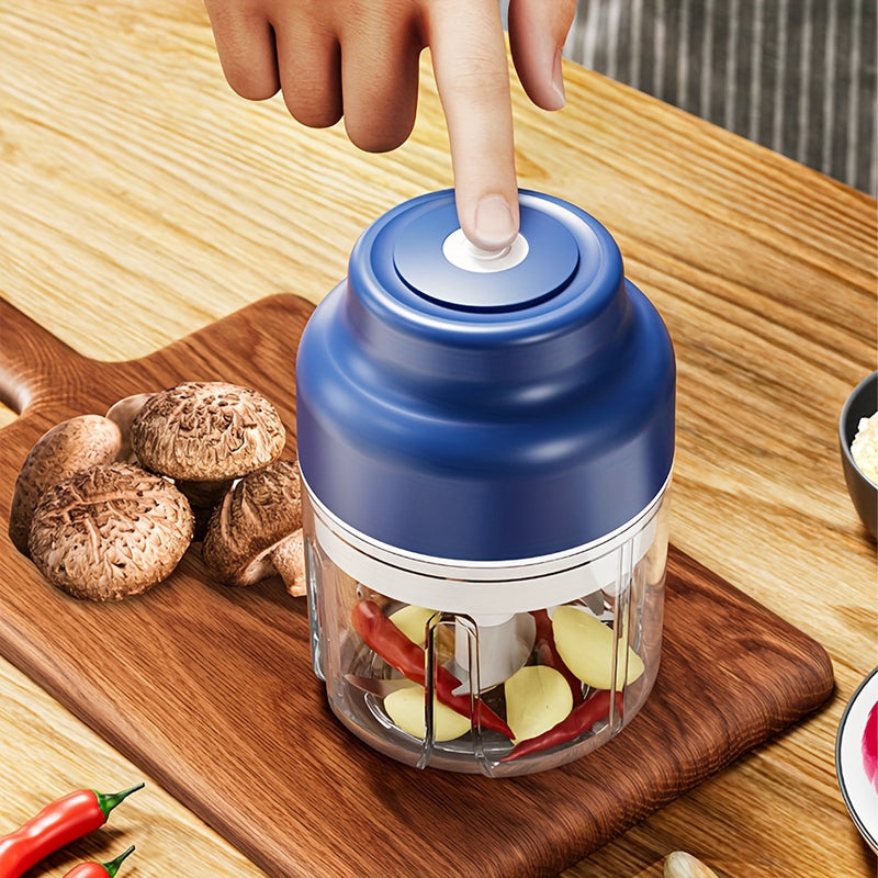 Dispositivo Eléctrico de Picado de Ajo SENBOWE de Seis Hojas de 320ml, Prensa de Ajo Inalámbrica Mini, Pelador Automático de Ajo con Agitación, Extractor de Ajo para Cocina y Máquina Complementaria de Alimentos