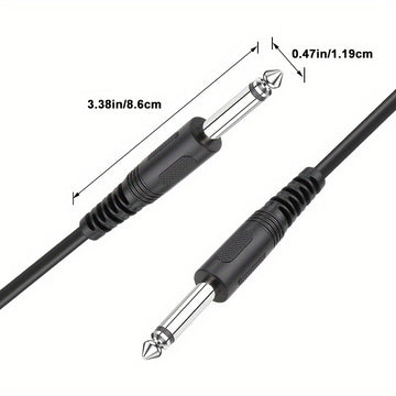 Cable de audio I-zclive de 6.5 mm, cable de audio macho a macho de 6.35 mm, cable de audio de 6.5 mm de cobre libre de oxígeno, cable de audio de reducción de ruido de 6.35 mm, conector de metal aplicable para computadora, DVD, bajo, teclado. Eid Al-Adha