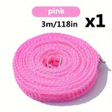 1 Tendedero De 3 M/5 M/8 M, Tendedero Mejorado Y Grueso, Tendedero Portátil, Tendedero Colgante, Cuerda Antideslizante A Prueba De Viento Para Curar El Sol, Tendedero Para Acampar, Cuerda Colgante Para Colgar Ropa Al Aire Libre, Adecuado Para Secar Ropa