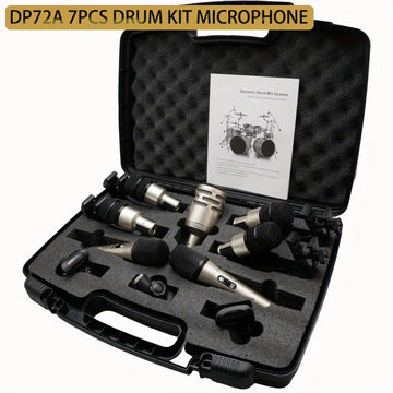 Micrófono Profesional para Batería, Micrófono de Batería Serie Profesional: Captador de Rendimiento para Instrumento de Batería de Percusión