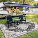 Alfombra de Terciopelo/851g/m² Moderna y Minimalista para Sala de Juegos, Suave y Fácil Cuidado en Crema Francesa - Estilo Lujo Ligero Premium, Antideslizante y Lavable a Máquina, Ideal para Camping al Aire Libre con Patrón Grande y Base Antideslizante