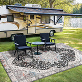 Alfombra de Terciopelo/851g/m² Moderna y Minimalista para Sala de Juegos, Suave y Fácil Cuidado en Crema Francesa - Estilo Lujo Ligero Premium, Antideslizante y Lavable a Máquina, Ideal para Camping al Aire Libre con Patrón Grande y Base Antideslizante