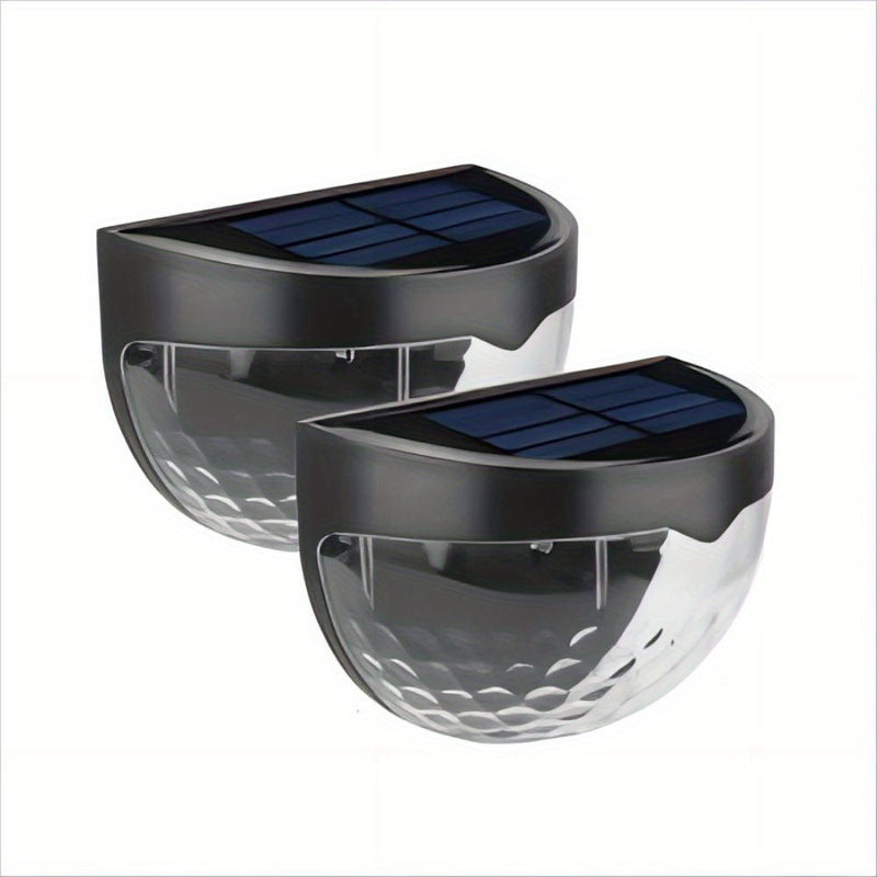 Staaricc 2/4/6pcs Luces Solares para Valla, Luces de Terraza, Luces Solares de Pared, Lámpara Solar Montada en la Pared para Exteriores, IPX4, Lámpara LED Blanca, Iluminación para Jardín, Hogar, Patio, Garaje, Camping, Decoración de Fiesta de Halloween y