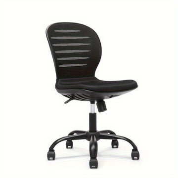Silla de Dibujo Ergonómica sin Brazos con Altura Ajustable - Respaldo Alto, Asiento de Malla Transpirable, Fácil de Montar, Silla Giratoria con Ruedas - Ideal para Estudio, Aula, Laboratorio, Oficina en Casa, Silla de Escritorio