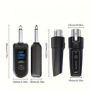 Transmisor y receptor inalámbricos XLR, cableado a micrófono inalámbrico XLR, adaptador XLR a 1/4 pulgada, adecuado para micrófono activo, interfaz de audio.