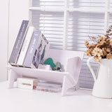1pc Organizador de escritorio compacto - Estantería versátil para escritorio y mini estantería para libros y revistas con estante colgante, ideal para almacenamiento en la oficina y el hogar, estanterías de utilidad