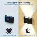2 pzas. luces solares para pared exterior, luces de pared con doble cabezal, iluminación hacia arriba y abajo, 6 luces LED solares para jardín, calle o paisaje, decorativas, ideales para jardín, patio y balcón, con batería recargable de níquel, capacidad