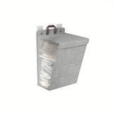 Canasta plegable para ropa sucia, 1 unidad, organizador de ropa para colgar en pared, ideal para baño, dormitorio, sala de estar, organización del hogar