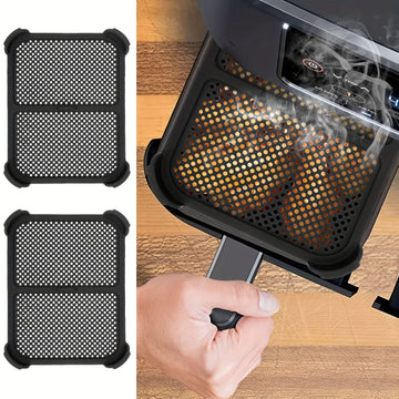 Accesorios para Freidora de Aire Ninja, Juego de 2 Protectores Salpicaduras para Ninja Foodi Max AF400EU y AF451EU & DZ401, Accesorios Efectivos y Reutilizables en Silicona