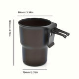 1pc Portavasos multifuncional para vehículos recreativos, material PP, ranura segura para teléfono, bebida y basura, soporte de taza portátil para vehículos