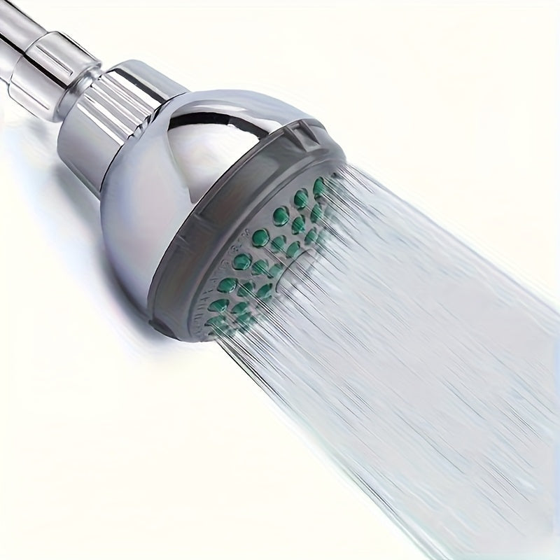 1pc Cabezal de Ducha de Alta Presión con Rociado Giratorio Antiobstrucción, Accesorio para Baño Circular Resistente, Fácil Instalación Sin Herramientas Necesarias, Compatible con Conexiones Estándar para Hogar o Uso Comercial, Diseño Elegante y Ligero en