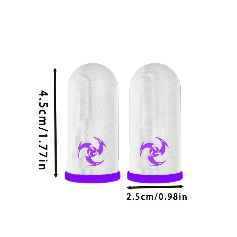 Manga de dedo de fibra de vidrio para juegos, cubierta de pantalla táctil para el pulgar, protector de pantalla táctil transpirable y sin costuras, deslizamiento suave, ligero y cómodo, mejora la experiencia de juego