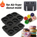 Revestimientos de Silicona Reutilizables Antiadherentes para Freidora de Aire | Molde para Donas, Tamaño Compacto (1/2 Piezas) - Compatible con Modelos Ninja AF400EU, AF451EU, SL400EU y Más Accesorios para Freidoras