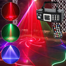 Luces de escenario LED YSH con control remoto - Negro, activadas por sonido, para KTV, bar, sala de estar y decoraciones de fiesta - Perfectas para cumpleaños, San Valentín, Año Nuevo y más, decoraciones de fiesta | Efectos visuales dinámicos | Control r