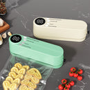 Selladora de Vacío Inalámbrica Multifuncional Portátil, Selladora Automática Recargable por USB con Sistema de Empaque para Snacks y Función de Succión e Inflado Externa para Conservación de Alimentos en Cocina y Picnic al Aire Libre, Adecuada para 5 Esc