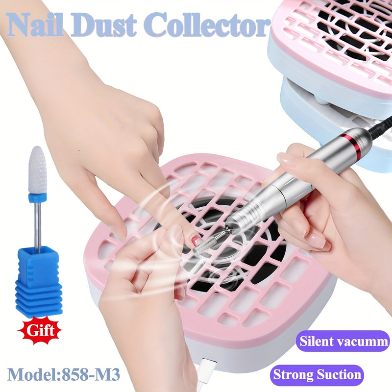 Recolector de polvo para uñas con broca de cerámica, alimentado por USB, compacto y eficiente, equipo para cuidado de uñas en salón de belleza
