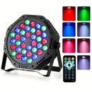 36 Luces LED de colores para estudios de baile, iluminación de escenario para bodas y actuaciones, mejorando la atmósfera.