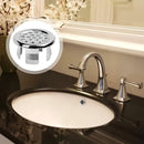 Pack de 4 Anillos para Desbordante de Fregadero con Acabado Cromado - Duraderos, Reemplazo Elegante para Lavamanos de Cocina y Baño, Instalación Fácil con Ajuste Seguro y Diseño Resistente a la Corrosión